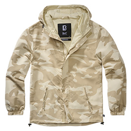 Brandit Sommer Windbreaker mit Frontzip sandstorm