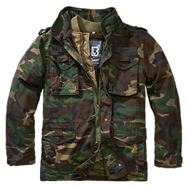 Brandit M65 Jacke Giant Ripstop woodland mit herausnehmbarem Futter