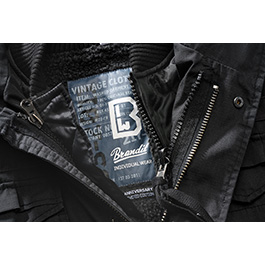Brandit M65 Jacke Giant Ripstop schwarz mit herausnehmbarem Futter Bild 2
