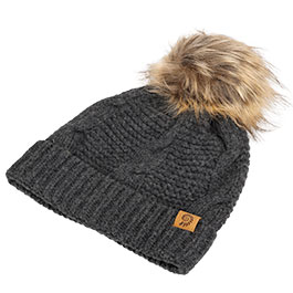 Origin Outdoors Strickmütze Bobble 100% Merinowolle mit abnehmbaren Bommel grau Bild 2