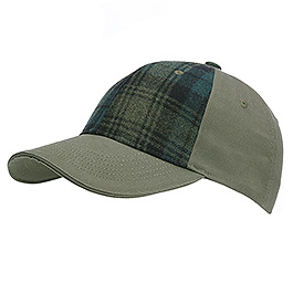 Fostex Baseball Cap oliv kariert verstellbar