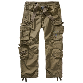 Brandit Cargohose Pure Vintage Trousers Ripstop oliv