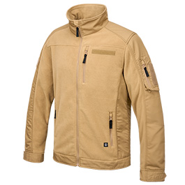 Brandit Fleecejacke mit Ripstop-Einstzen camel