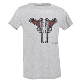 Defcon 5 T-Shirt Two Guns grau