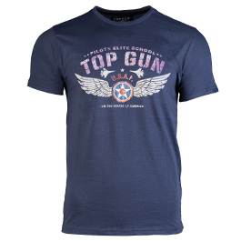 Top Gun T-Shirt Pilots Elite School dunkelblau