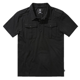 Brandit Poloshirt Jon kurzarm schwarz