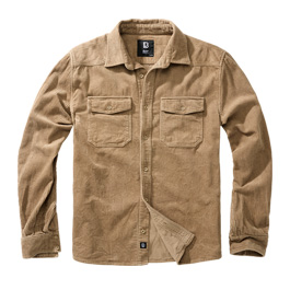 Brandit Cordhemd Corduroy Classic Langarm camel