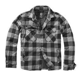 Brandit Flanelljacke Lumberjacket schwarz/grau kariert