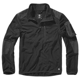 Brandit Fleece Troyer Ripstop schwarz