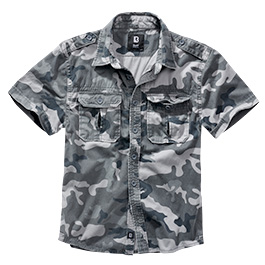 Brandit Hemd Vintage Shirt kurzarm darkcamo