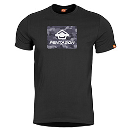 Pentagon T-Shirt Ageron Spot Camo Quick Dry schwarz