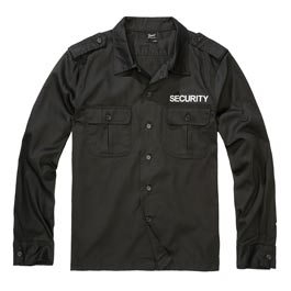 Brandit Security US Hemd Langarm schwarz