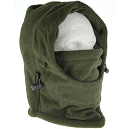 NGT Rundschal mit Kapuzenfunktion Snood Fleece grn