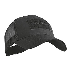 Mil-Tec Trucker Cap schwarz mit Klettflche