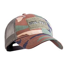 Mil-Tec Trucker Cap woodland mit Klettflche