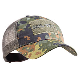 Mil-Tec Trucker Cap flecktarn mit Klettflche