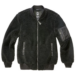 Brandit Sherpa Jacke MA1 schwarz