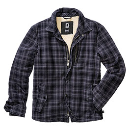 Brandit Sherpa Jacke Classic anthrazit/schwarz kariert