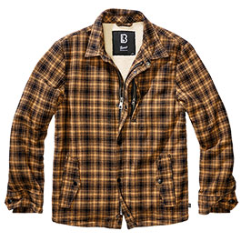Brandit Sherpa Jacke Classic camel/schwarz kariert