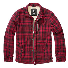Brandit Sherpa Jacke Classic rot/schwarz kariert