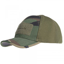 Pentagon Cap Raptor BB woodland mit Klettflchen