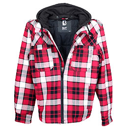 Kleinbild 3 Brandit Jacke Top Heavy Twill rot/schwarz kariert