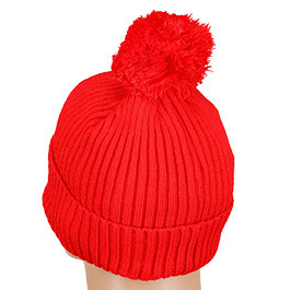 Kleinbild 1 Brandit Bommelmtze mit Fleecefutter rot