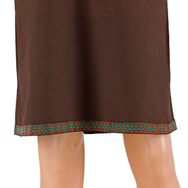 Kleinbild 3 Wikinger Tunika aus Baumwolle dunkelbraun Gr. L