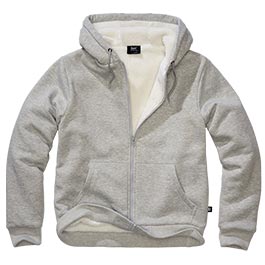 Produktbild zu Brandit Sweatjacke mit Teddyfellfutter grau-melange ...