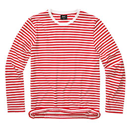 Produktbild zu Brandit Jersey Shirt gestreift Langarm rot-wei� ...