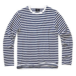 Produktbild zu Brandit Jersey Shirt gestreift Langarm navy-wei� ...