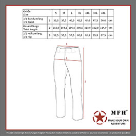 Kleinbild 10 MFH Tactical Hose Storm Rip Stop schwarz