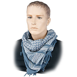 Produktbild zu 101 INC PLO Schal Shemag extrafein gewebt jeansblau ...