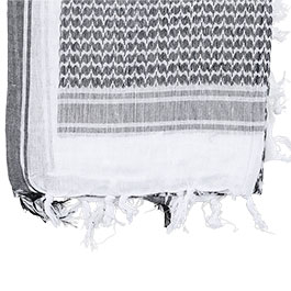 Kleinbild 3 101 INC PLO Schal Shemagh extrafein gewebt schwarz-wei�