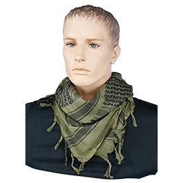 Thumbnail 101 INC PLO Schal Shemagh extrafein gewebt schwarz-gr�n