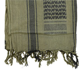 Kleinbild 3 101 INC PLO Schal Shemagh extrafein gewebt schwarz-gr�n