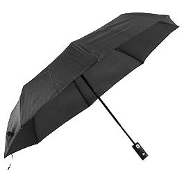 Automatik Regenschirm Stay Dry schwarz mit LED-Taschenlampe