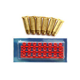 Metallkugel mit Zndhtchen fr 45er Colts 6 Stck