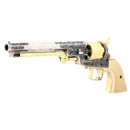 Denix General Custer Colt 1851 Dekorevolver wei/gold