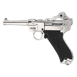 Luger P08 Parabellum 1898 silber Dekowaffe