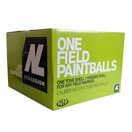 New Legion One Field Paintballs 2000er Karton Kal. .68 gelb