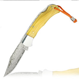 Produktbild zu Albainox Taschenmesser mit Damastklinge ...