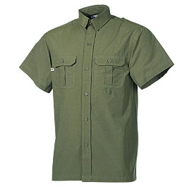 Fox Outdoor Hemd Microfaser kurzarm oliv