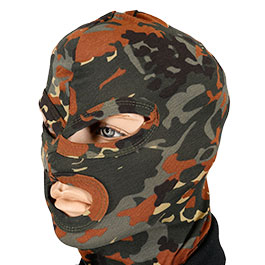 Kopfhaube, Balaclava 3-Loch, flecktarn