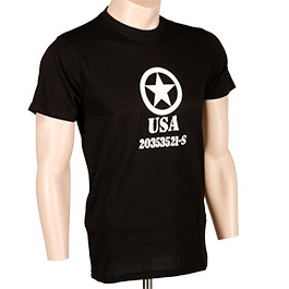 Kleinbild 1 Mil-Tec T-Shirt USA, schwarz