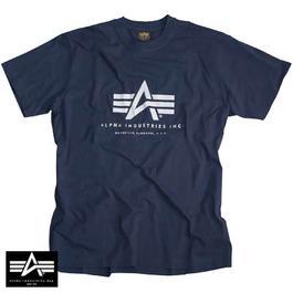 Alpha Basic T-Shirt, blau