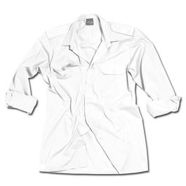 Diensthemd Langarm Mil-Tec, weiss