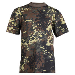 Kinder T-Shirt Tarnfarbe flecktarn