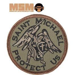 Mil-Spec Monkey Patch mit Klettflche Saint Michael Protect Us multicam