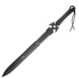 Haller Rückenschwert mit zwei Wurfmessern schwarz Bild 1 xxx: